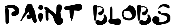 Paint Blobs font preview